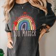 Pretty YOU MATTER Rainbow Positive Message Teachers Kids Women's Comfort Colors T-Shirt Pepper Pretty YOU MATTER Rainbow Positive Message Teachers Kids Women's Comfort Colors T-Shirt Pepper