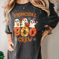 Principal Teacher Boo Crew Halloween Spooky Costume Women's Comfort Colors T-Shirt Pepper Principal Teacher Boo Crew Halloween Spooky Costume Women's Comfort Colors T-Shirt Pepper