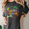Progress Over Perfection Caterpillar Teacher Back To School Women's Comfort Colors T-Shirt Pepper Progress Over Perfection Caterpillar Teacher Back To School Women's Comfort Colors T-Shirt Pepper