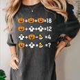 Pumpkin Ghost Equation Math Teacher Halloween Costume Women's Comfort Colors T-Shirt Pepper Pumpkin Ghost Equation Math Teacher Halloween Costume Women's Comfort Colors T-Shirt Pepper