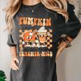 Pumpkin Spice Makes The Teacher Nice Teacher Graduation Women's Comfort Colors T-Shirt Pepper
