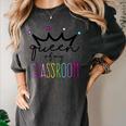 Queen Of My Classroom Colorful Teacher For Men Women Women's Comfort Colors T-Shirt Pepper Queen Of My Classroom Colorful Teacher For Men Women Women's Comfort Colors T-Shirt Pepper