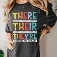 There Their They’Re Grammar Joke For English Teacher Student Women's Comfort Colors T-Shirt Pepper There Their They’Re Grammar Joke For English Teacher Student Women's Comfort Colors T-Shirt Pepper