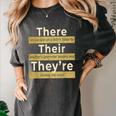 There Their They'Re T Shirt English Grammar Teacher For Men Women Women's Comfort Colors T-Shirt Pepper There Their They'Re T Shirt English Grammar Teacher For Men Women Women's Comfort Colors T-Shirt Pepper