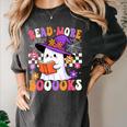Read More Books Ghost Reading Book Teacher Halloween Women's Comfort Colors T-Shirt Pepper Read More Books Ghost Reading Book Teacher Halloween Women's Comfort Colors T-Shirt Pepper