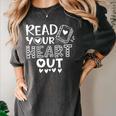 Read Your Heart Out Cute For Teacher Women Love Reading Book Women's Comfort Colors T-Shirt Pepper Read Your Heart Out Cute For Teacher Women Love Reading Book Women's Comfort Colors T-Shirt Pepper