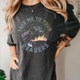 Take Reading English Teacher Library Alien Space T-S Tie Dye Women's Comfort Colors T-Shirt Pepper