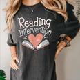 Reading Intervention Teacher Women's Comfort Colors T-Shirt Pepper