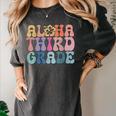 Retro Aloha Third Grade Teacher Summer Vacation Beach Hawaii Women's Comfort Colors T-Shirt Pepper Retro Aloha Third Grade Teacher Summer Vacation Beach Hawaii Women's Comfort Colors T-Shirt Pepper