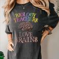 Retro BIOLOGY TEACHERS LOVE BRAINS This Is My Scary STEM Women's Comfort Colors T-Shirt Pepper