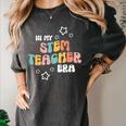 Retro Boho Math Science Professor In My STEM Teacher Era Women's Comfort Colors T-Shirt Pepper