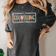 Retro Counseling Crew Counselor Teacher Appreciation Women's Comfort Colors T-Shirt Pepper