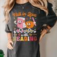 Retro Fall In Love With Learning Pumpkin Autumn Teacher Women's Comfort Colors T-Shirt Pepper