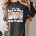 Retro Are You Fall O Ween Directions Teacher Halloween Ghost Women's Comfort Colors T-Shirt Pepper Retro Are You Fall O Ween Directions Teacher Halloween Ghost Women's Comfort Colors T-Shirt Pepper