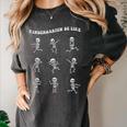 Retro Halloween Kindergarten Teacher Skeleton Trick Or Treat Men Women Kids Women's Comfort Colors T-Shirt Pepper