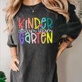 Retro Kindergarten Dream Team Back To School Teacher Kids Women's Comfort Colors T-Shirt Pepper