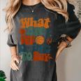 Retro PE Teacher What Are We Doing Today School Coach Women Women's Comfort Colors T-Shirt Pepper
