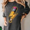 Retro Pencil Pencil Back To School Teacher Student Women's Comfort Colors T-Shirt Pepper