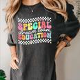 Retro Special Education Squad Groovy Dream Team SPED Teacher Women's Comfort Colors T-Shirt Pepper Retro Special Education Squad Groovy Dream Team SPED Teacher Women's Comfort Colors T-Shirt Pepper