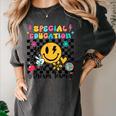 Retro Special Education Squad Groovy Dream Team Teacher Women's Comfort Colors T-Shirt Pepper