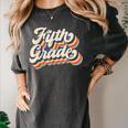 Retro Sunset Fifth Grade Teacher & Student Back To School Women's Comfort Colors T-Shirt Pepper