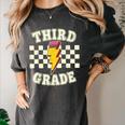 Retro Third Grade Teacher Lightning Bolt Pencil Teacher Kids Women's Comfort Colors T-Shirt Pepper Retro Third Grade Teacher Lightning Bolt Pencil Teacher Kids Women's Comfort Colors T-Shirt Pepper