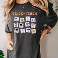 Retro Trick Or Treat Halloween Special Education Teacher Women's Comfort Colors T-Shirt Pepper Retro Trick Or Treat Halloween Special Education Teacher Women's Comfort Colors T-Shirt Pepper