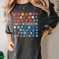 Retro Wildflower Early Intervention Teacher Interventionist Women's Comfort Colors T-Shirt Pepper Retro Wildflower Early Intervention Teacher Interventionist Women's Comfort Colors T-Shirt Pepper