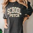 Retro Wildflower School Psych Teacher School Psychologist Women's Comfort Colors T-Shirt Pepper Retro Wildflower School Psych Teacher School Psychologist Women's Comfort Colors T-Shirt Pepper