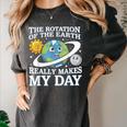 Rotation Of Earth Science Teacher Earth Day Men Women Women's Comfort Colors T-Shirt Pepper Rotation Of Earth Science Teacher Earth Day Men Women Women's Comfort Colors T-Shirt Pepper