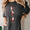 Santa Yoga Poses For Yogi Teacher Christmas Yoga Poses Women's Comfort Colors T-Shirt Pepper Santa Yoga Poses For Yogi Teacher Christmas Yoga Poses Women's Comfort Colors T-Shirt Pepper