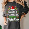Santa's Favorite Dance Teacher Shirt Christmas Pajama Women's Comfort Colors T-Shirt Pepper Santa's Favorite Dance Teacher Shirt Christmas Pajama Women's Comfort Colors T-Shirt Pepper