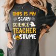 This Is My Scary Science Teacher Halloween Costumes Men Women Kids Women's Comfort Colors T-Shirt Pepper