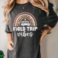 School Bus Trip Vibes Students Teachers Students Field Trip Women's Comfort Colors T-Shirt Pepper