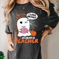 Science Teacher Cute Ghost Halloween Teacher Men Women Women's Comfort Colors T-Shirt Pepper