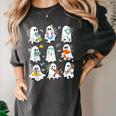 Science Teacher Ghost Laboratory Halloween Teacher Women's Comfort Colors T-Shirt Pepper Science Teacher Ghost Laboratory Halloween Teacher Women's Comfort Colors T-Shirt Pepper