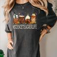 Science Teacher Horror Fall Coffee Halloween Pumpkin Autumn Women's Comfort Colors T-Shirt Pepper