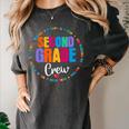 Second Grade Crew 2nd Back To School Teacher Team Squad Women's Comfort Colors T-Shirt Pepper