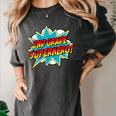 Second Grade Superhero Teacher Student 2nd Grade Comic Retro Women's Comfort Colors T-Shirt Pepper Second Grade Superhero Teacher Student 2nd Grade Comic Retro Women's Comfort Colors T-Shirt Pepper