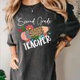 Second Grade Teacher Leopard Pencil 2nd Grade Women Teacher Women's Comfort Colors T-Shirt Pepper Second Grade Teacher Leopard Pencil 2nd Grade Women Teacher Women's Comfort Colors T-Shirt Pepper