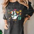 Silly Teacher Goose On The Loose School Out Summer Women Men Women's Comfort Colors T-Shirt Pepper
