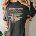 Social Studies Is Relevant History Teacher History Buff Women's Comfort Colors T-Shirt Pepper