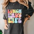Soul Bleach Teacher Staff First Day Of School Last Hugs & High Fives Lunch Lady Vibes Blue Classic Fit Women's Comfort Colors T-Shirt Pepper Soul Bleach Teacher Staff First Day Of School Last Hugs & High Fives Lunch Lady Vibes Blue Classic Fit Women's Comfort Colors T-Shirt Pepper