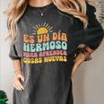 Spanish Multilingual Teacher Dual Languages Bilingual Women's Comfort Colors T-Shirt Pepper