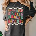 Spanish Teacher Maestra Hablar EspañOl Bilingual Teacher Women's Comfort Colors T-Shirt Pepper Spanish Teacher Maestra Hablar EspañOl Bilingual Teacher Women's Comfort Colors T-Shirt Pepper