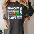 Special Education Advocate Love Support SPED Teacher Women's Comfort Colors T-Shirt Pepper Special Education Advocate Love Support SPED Teacher Women's Comfort Colors T-Shirt Pepper