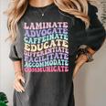 Sped Caffeinate Advocate Laminate Educate Teacher Women's Comfort Colors T-Shirt Pepper Sped Caffeinate Advocate Laminate Educate Teacher Women's Comfort Colors T-Shirt Pepper
