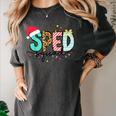 SPED Squad Special Education Teacher Autism Christmas Women Women's Comfort Colors T-Shirt Pepper