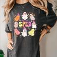 SPED Teacher Halloween Spooky Special Education Team Men Women Kids Women's Comfort Colors T-Shirt Pepper SPED Teacher Halloween Spooky Special Education Team Men Women Kids Women's Comfort Colors T-Shirt Pepper