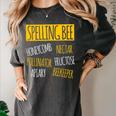 Spelling Bee Halloween Pun Costume Beekeeper Teacher Women's Comfort Colors T-Shirt Pepper